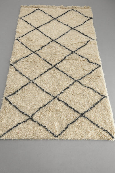 Berber vloerkleed ruit