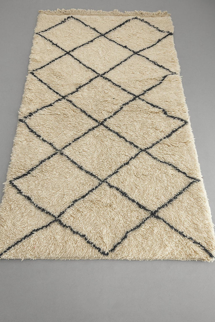 Berber vloerkleed ruit