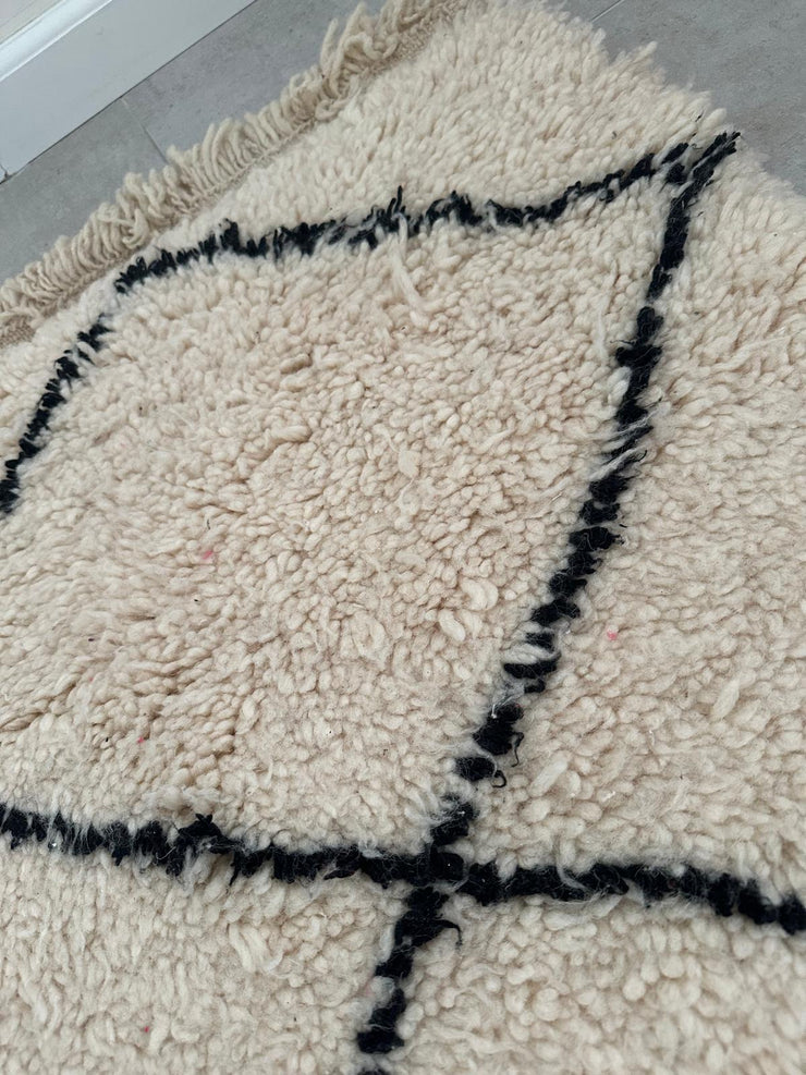 Berber vloerkleed ruit