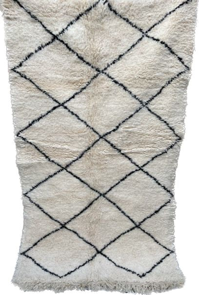 Berber vloerkleed ruit
