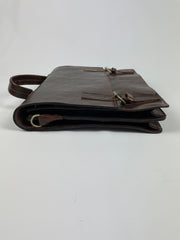 Lederen laptoptas